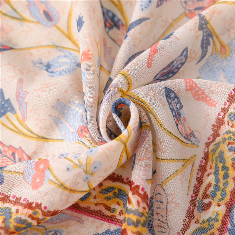 Viscose Print with Tassel - Spring Breeze - Hijabtale