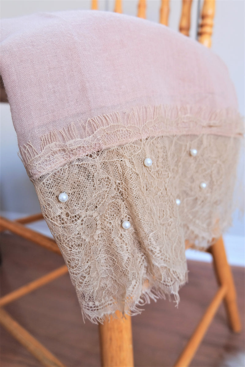 Viscose Pearl Lace - Sand - Hijabtale