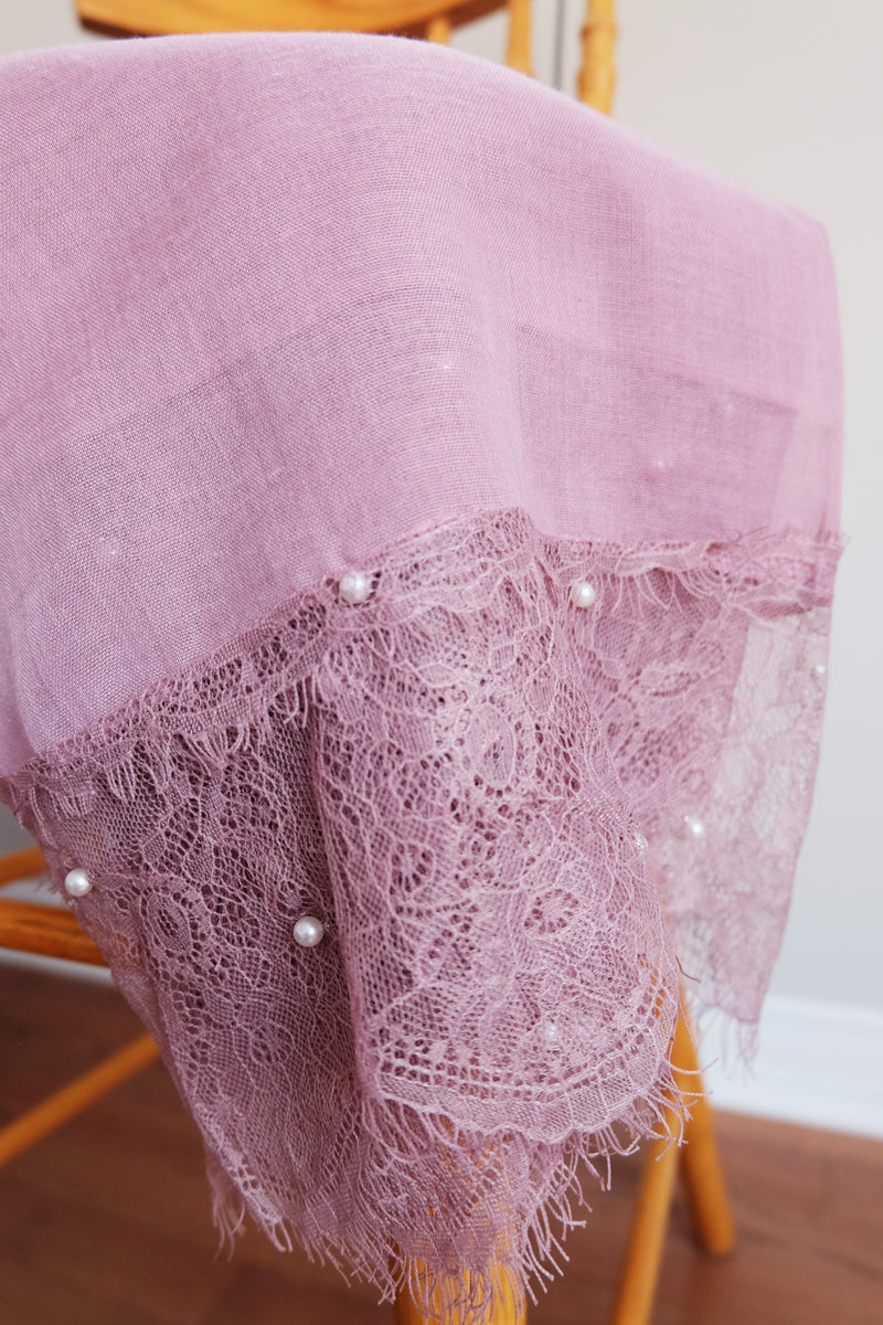 Viscose Pearl Lace - Lilac - Hijabtale