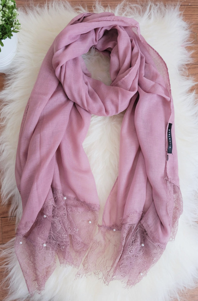 Viscose Pearl Lace - Lilac - Hijabtale