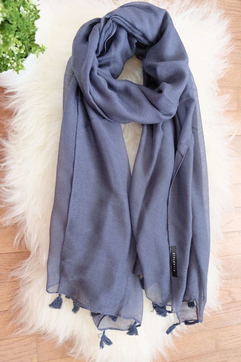 Viscose Tassel - Aegean Blue - Hijabtale