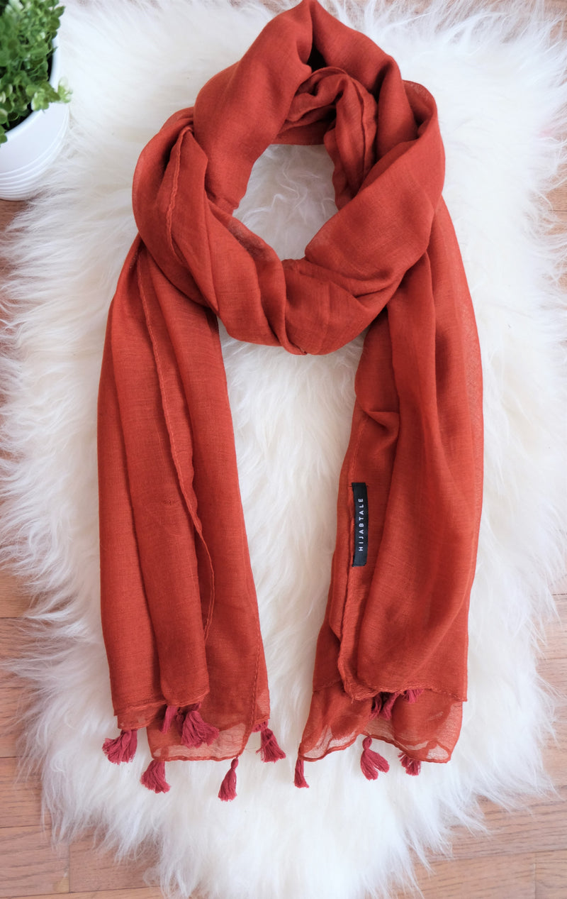 Viscose Tassel - Terracotta - Hijabtale