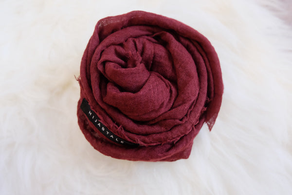 Viscose Crinkle - Burgundy - Hijabtale