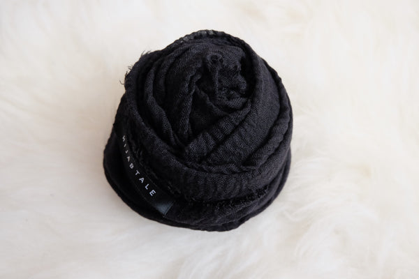 Viscose Crinkle - Black - Hijabtale