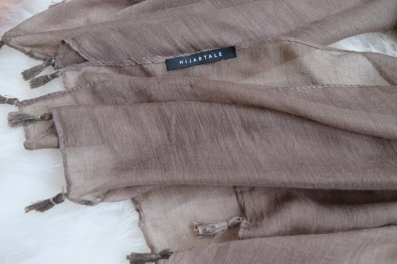 Viscose Tassel - Dark Olive - Hijabtale
