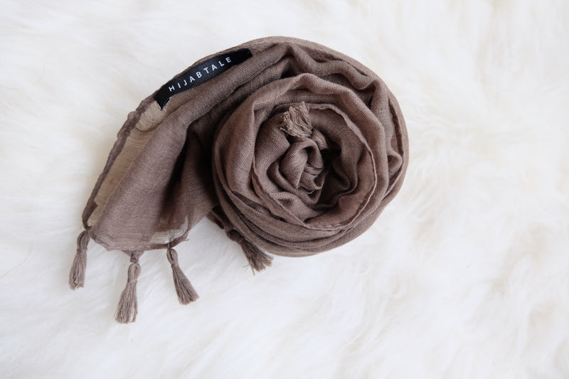 Viscose Tassel - Dark Olive - Hijabtale