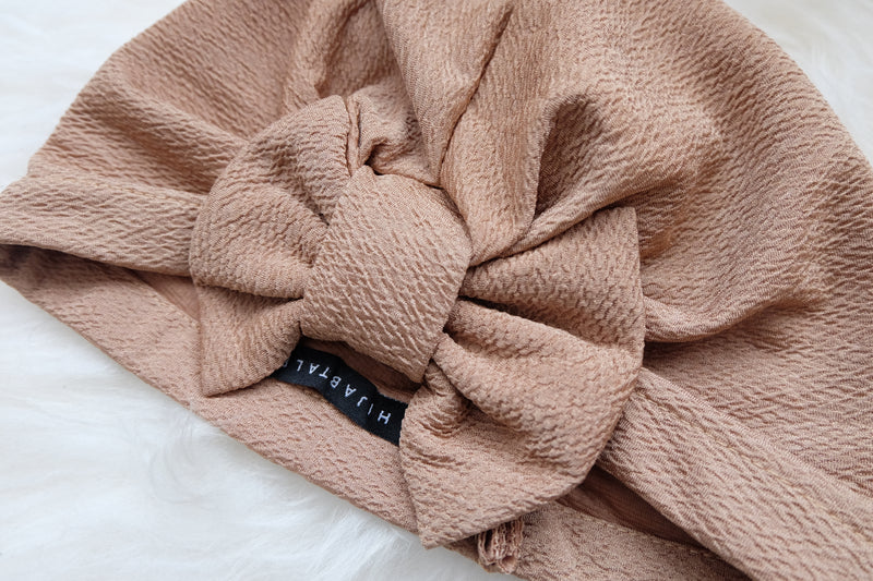 Bow Instant Turban - Caramel - Hijabtale