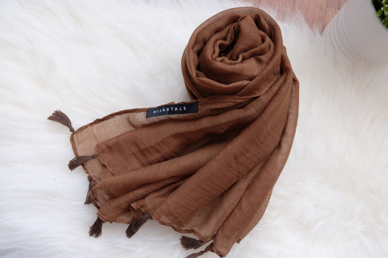 Viscose Tassel - Chocolate - Hijabtale