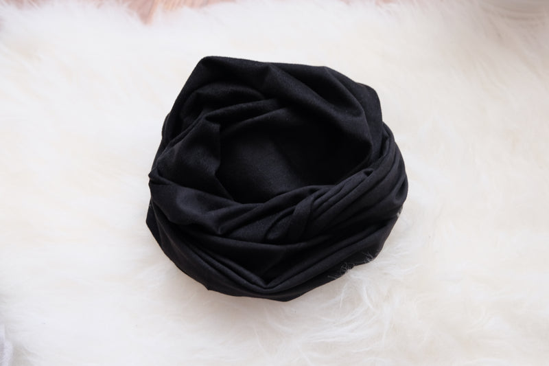 Luxury Suede Instant Turban - Black - Hijabtale