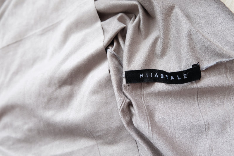 Luxury Suede Instant Turban - Grey - Hijabtale