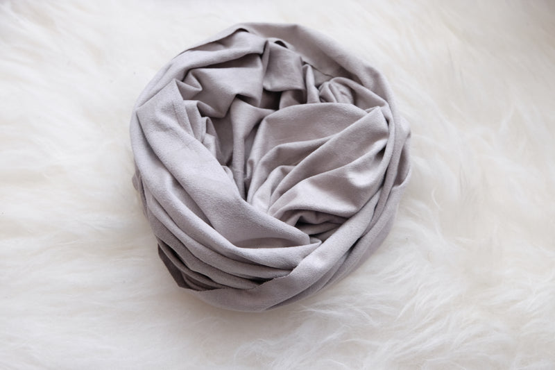 Luxury Suede Instant Turban - Grey - Hijabtale
