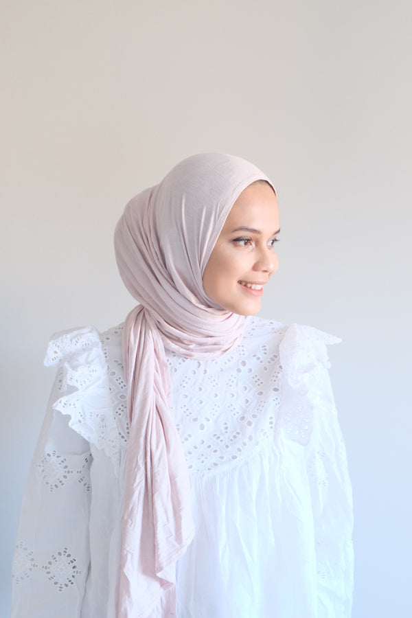 Premium Instant Jersey (Sewn) - Bare Pink - Hijabtale