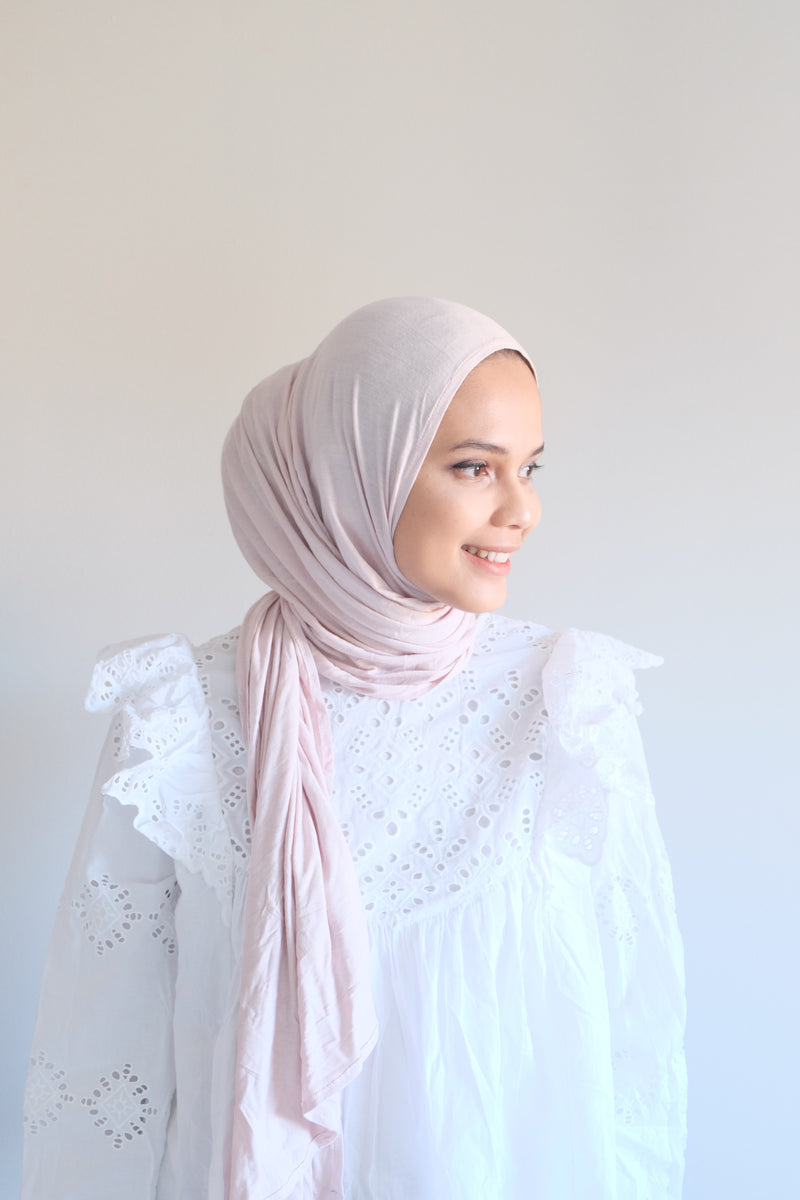 Premium Instant Jersey (Sewn) - Bare Pink - Hijabtale