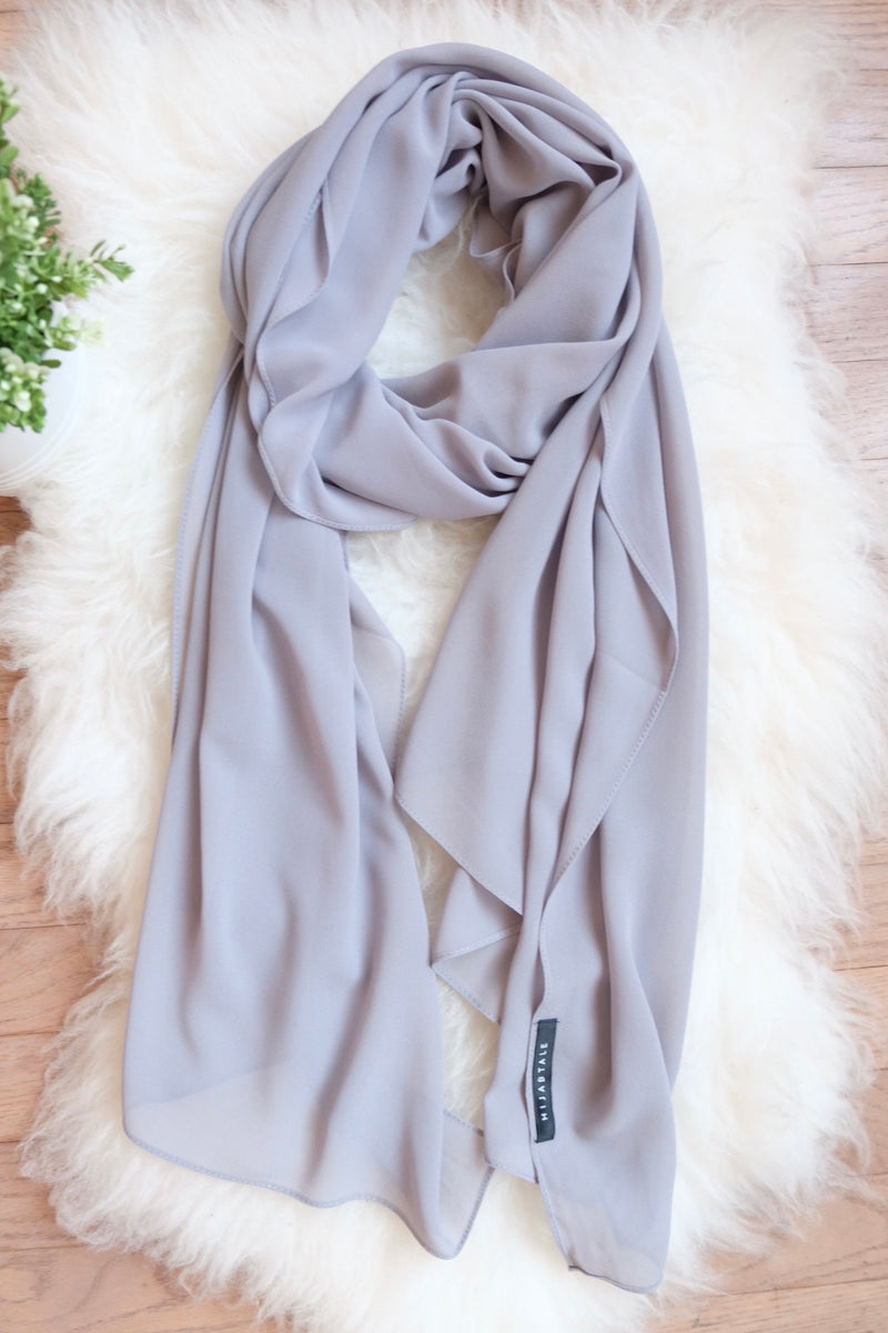 Premium Chiffon - Grey - Hijabtale